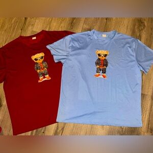 Cool Teddy Bear in Denim‎ Mens T-Shirt Bundle Size 3X